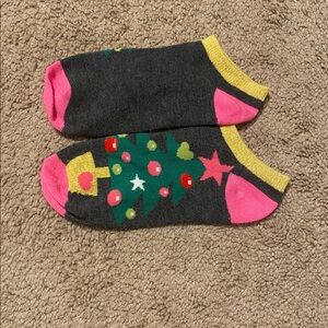 Festive Christmas Tree Ankle Socks
